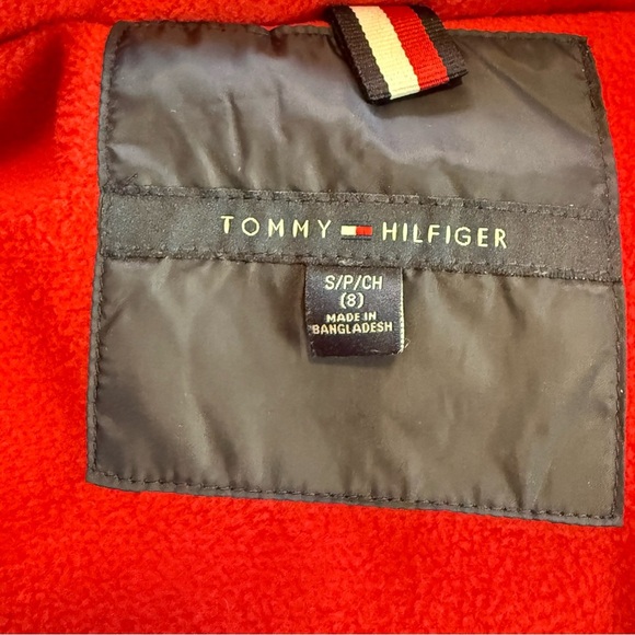 Tommy Hilfiger Kids' Navy and Red Hooded Jacket - Picture 5 of 5